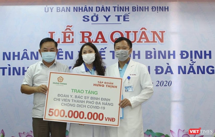 Ảnh: Đoàn cán bộ Y tế tỉnh Bình Định lên đường chi viện cho Đà Nẵng chống dịch COVID-19 ảnh 1