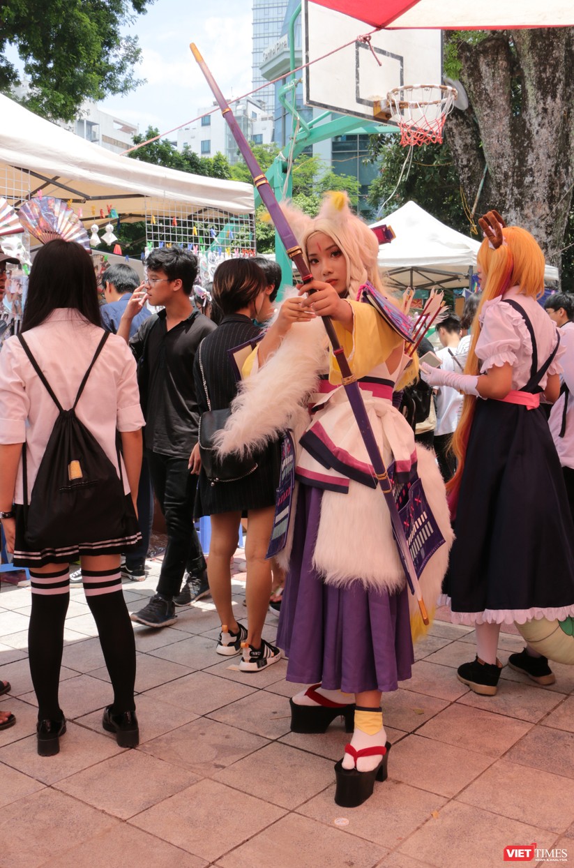 Rực rỡ sắc màu các bộ trang phục Cosplay trong lễ hội văn hóa Nhật Bản “Ichigo Ichie 2018” tại Hà Nội ảnh 6