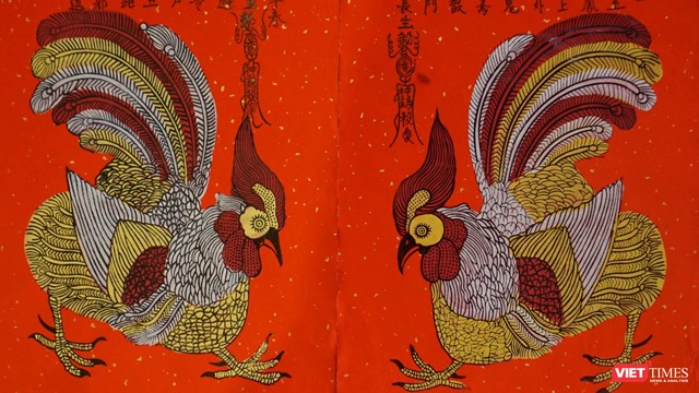 Tranh gà Kim Hoàng