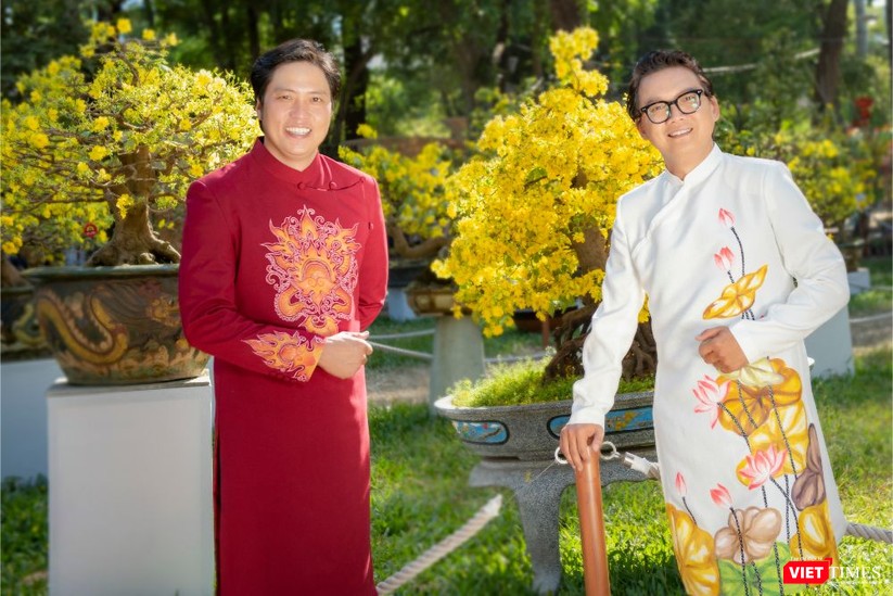 Áo dài xuân của NTK Việt Hùng tung bay đón Tết Canh Tý 2020 ảnh 8