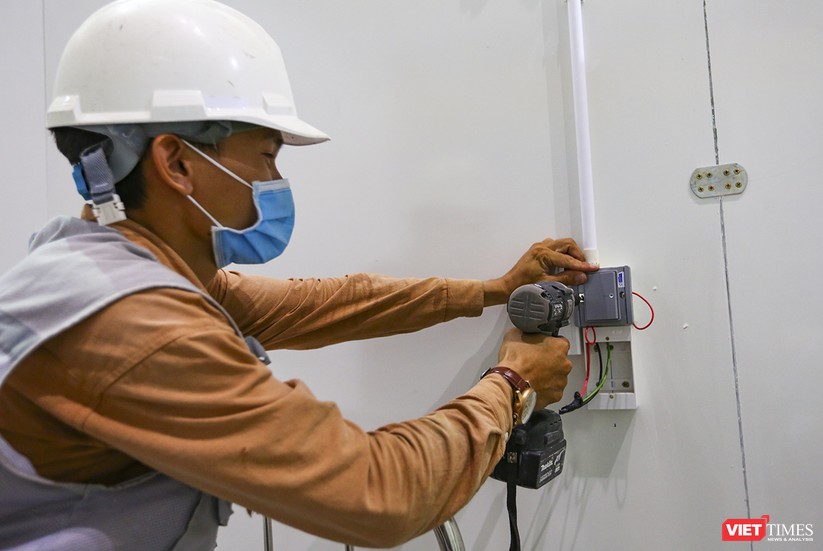 Những hình ảnh mới nhất từ bệnh viện dã chiến 1.000 giường bệnh ở Đà Nẵng ảnh 23