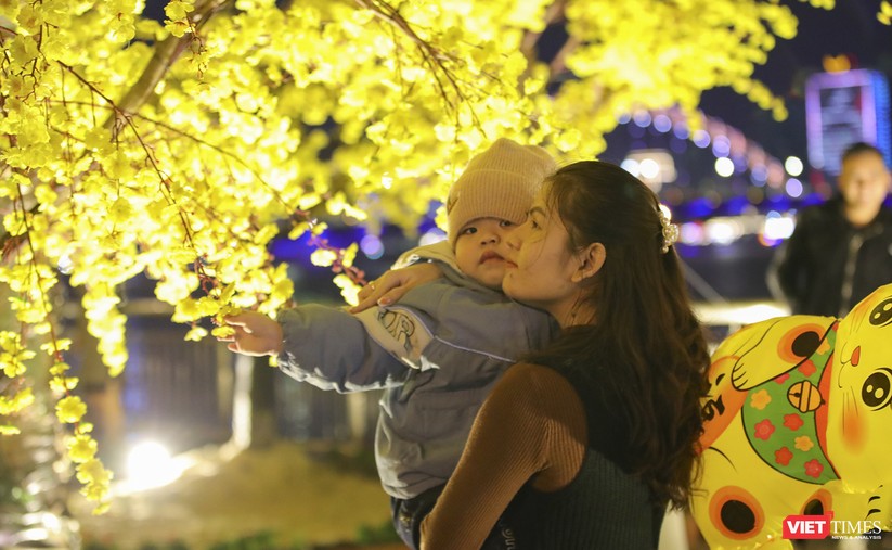 Ảnh: Người dân Đà Nẵng nô nức đổ về đường hoa Xuân đón giao thừa ảnh 12