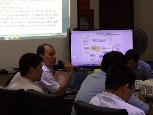 Chùm ảnh tại Diễn tập phòng chống mã độc tống tiền ảnh 1