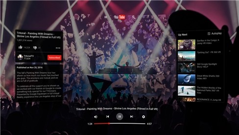 Một số hình ảnh về YouTube VR