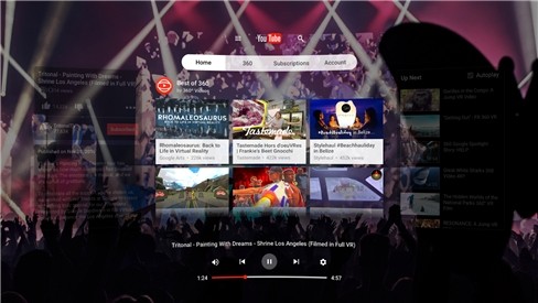 Một số hình ảnh về YouTube VR