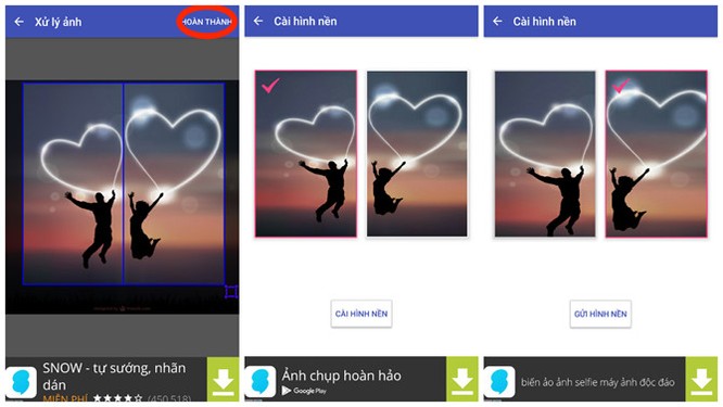 Tạo hình nền đôi nhân dịp Lễ Tình Yêu - Valentine ảnh 3