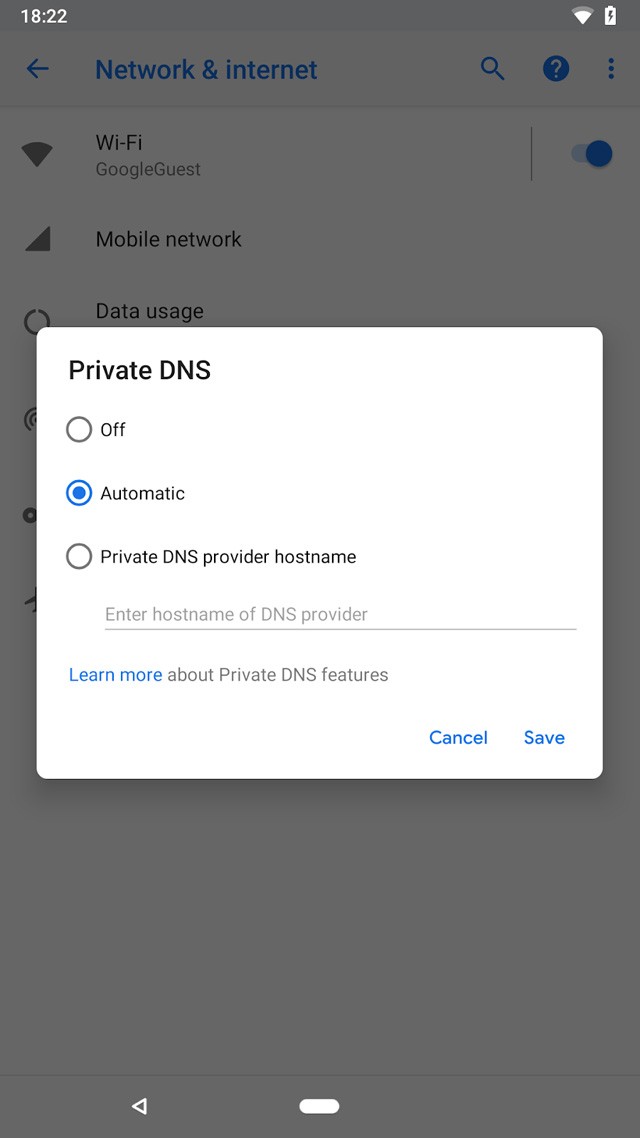 Android P navigation bar