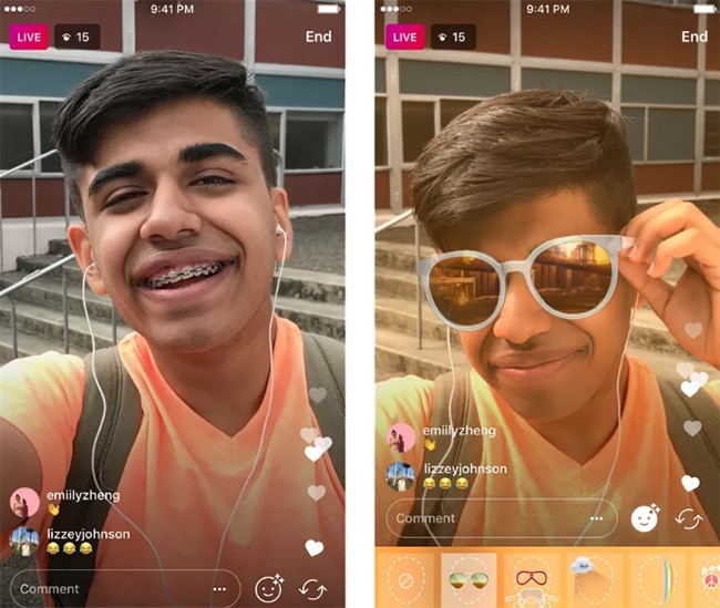 Instagram bổ sung bộ lọc khuôn mặt trên video trực tuyến ảnh 1