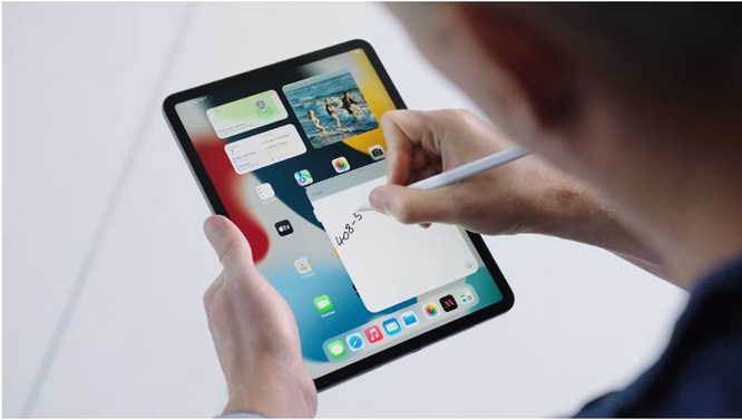 iPadOS 15 với tính năng Widget và hỗ trợ ghi chú toàn hệ thống ảnh 2