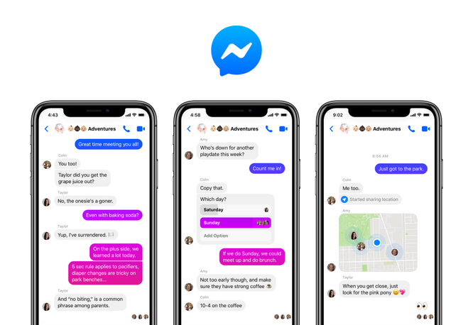 Facebook Giới Thiệu Messenger 4 đơn Giản Than Thiện Lộng Lẫy Với Mau Gradient