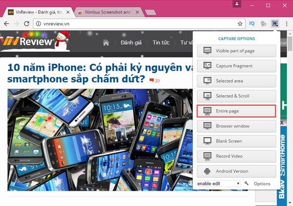 Cách chụp màn hình toàn bộ trang web ảnh 3