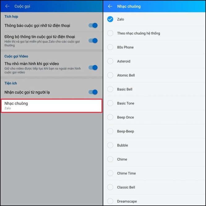 Cách đổi nhạc chuông Zalo giúp “dế yêu” của bạn trở nên độc đáo ảnh 3