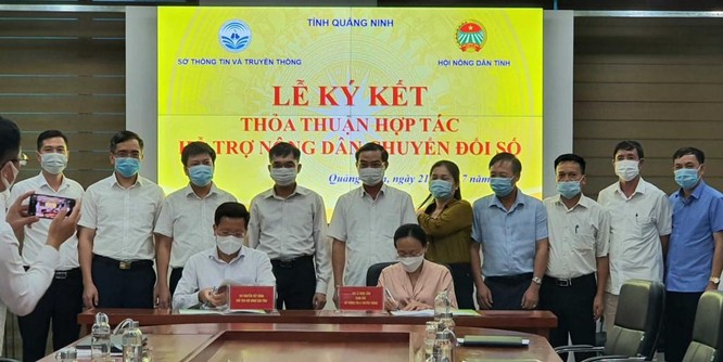 Hội Nông dân tỉnh và Sở TT&TT ký kết thỏa thuận hợp tác thúc đẩy chuyển đổi số trong nông nghiệp, nông dân, nông thôn tại tỉnh Quảng Ninh
