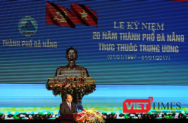 VietTimes, Cung thể thao Tiên Sơn, Thành ủy, HĐND, UBND, UBMTTQVN, Đà Nẵng, Mitting kỷ niệm, 20 năm trực thuộc Trung ương
