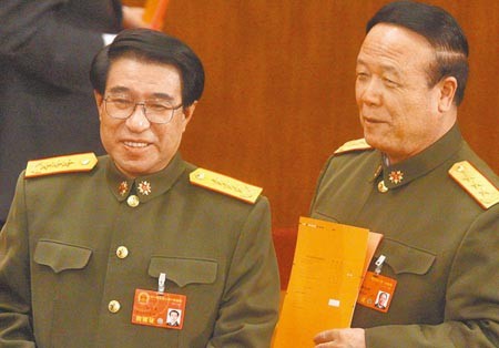 Hai phó chủ tịch quân ủy trung ương Trung Quốc Từ Tài Hậu và Quách Bá Hùng đều là những