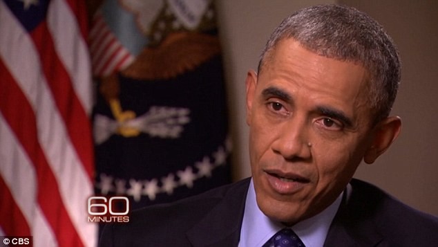 Ông Obama trong chương trình truyền hình 60 phút của kênh CBS News
