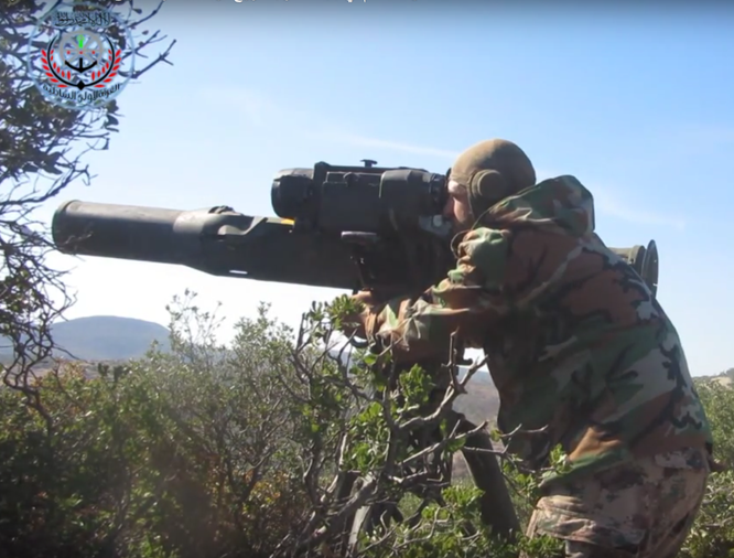 Tên lửa diệt tăng TOW do A rập Xê út cung cấp cho phiến quân Syria