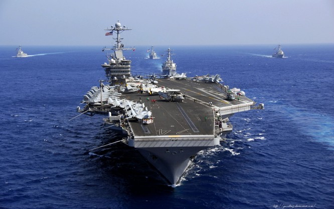Tàu sân bay USS John C. Stennis đã tiến vào Biển Đông