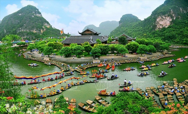 Vẻ đẹp sơn thủy hữu tình của Di sản Tràng An, Ninh Bình. Ảnh: Ninh Mạnh Thắng -TTXVN phát