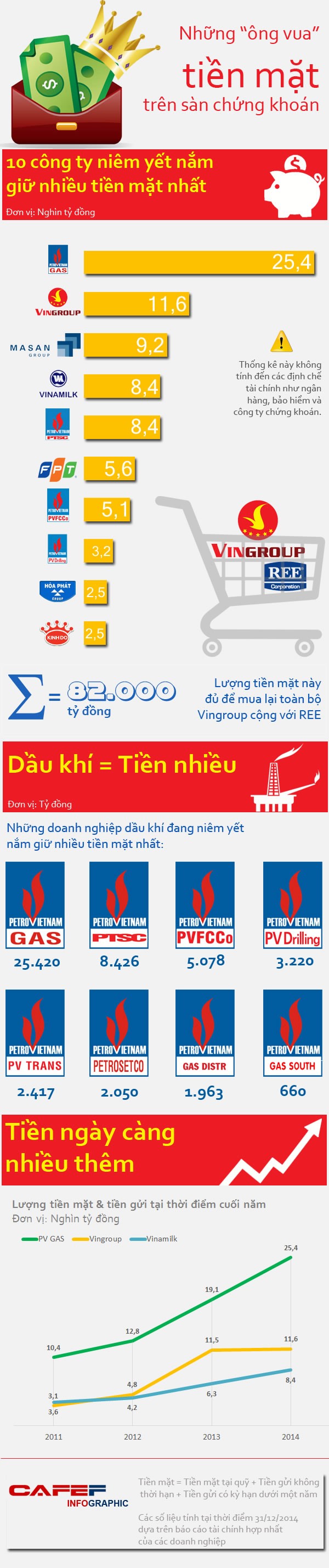 Chân dung 10 “ông vua” tiền mặt trên sàn chứng khoán ảnh 1