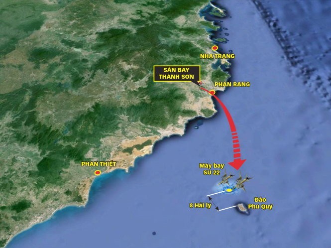 Khoảnh khắc thấy máy bay tiêm kích bom Su-22 rơi xuống biển ảnh 1