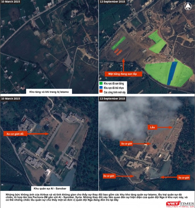 Mỹ công bố hình ảnh mới về Nga đổ xe tăng, chiến đấu cơ tới Syria ảnh 1