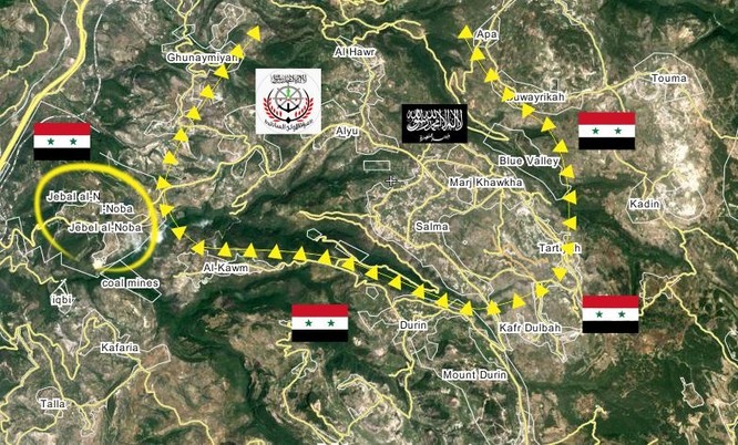 Quân đội Syria đánh chiếm Nuba, vây thành phố Salma trong vòng lửa ảnh 3