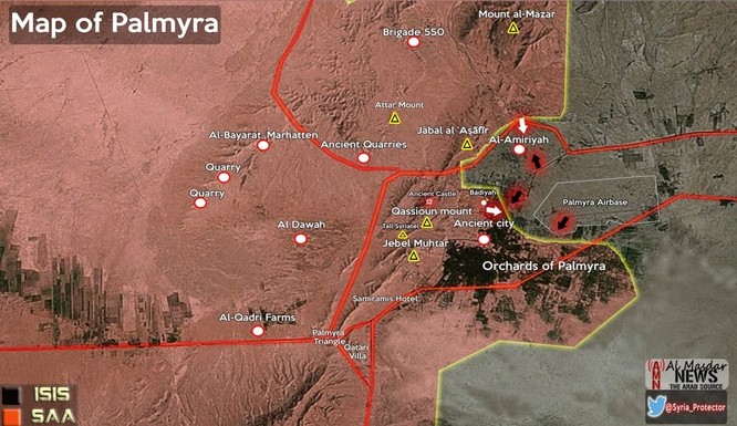 Video + Ảnh: Ác liệt trận chiến giành thành phố cổ Palmyra ảnh 1