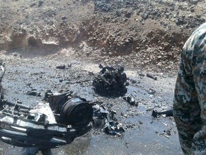 Quân đội Syria phá hủy một xe chở bom của lực lượngHồi giáo cực đoan ảnh 2