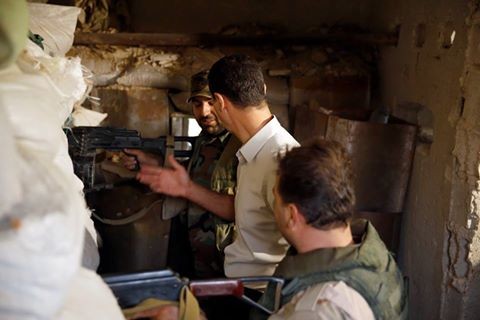 Video: Tổng thống Syria Al Assad thăm chiến trường Đông Ghouta – Damascus ảnh 8