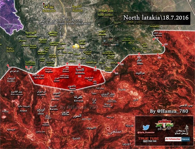 Lính thủy Đánh bộ Syria tái chiếm đồi Tal Qalat Bắc Latakia ảnh 1