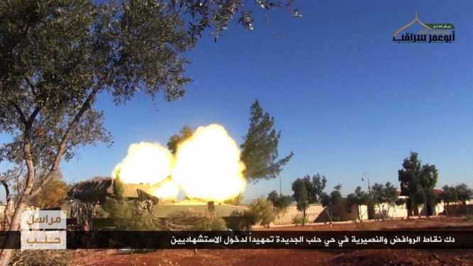 Lực lượng Hồi giáo cực đoan pháo kích man rợ hủy diệt khu vực Tây Aleppo ảnh 3