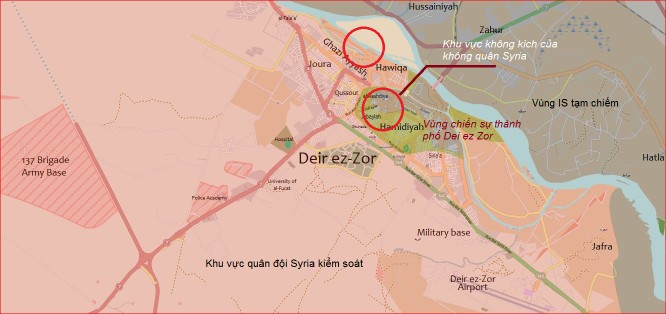 Không quân Nga và Syria đánh tê liệt phiến quân IS ở Deir Ezzor ảnh 1