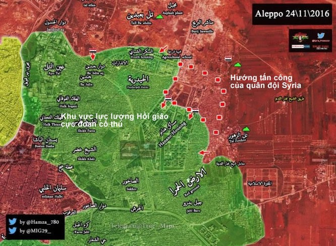 "Hổ Syria", Diều hâu sa mạc dồn dập tấn công các quận phía đông Aleppo ảnh 1