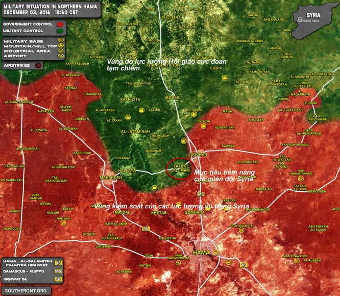 Quân đội Syria thừa thắng, hướng mũi tấn công sang Hama ảnh 1