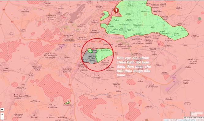 Phiến quân Syria muốn hạ súng đầu hàng, giao nộp 4 thị trấn ngoại ô Damascus ảnh 1