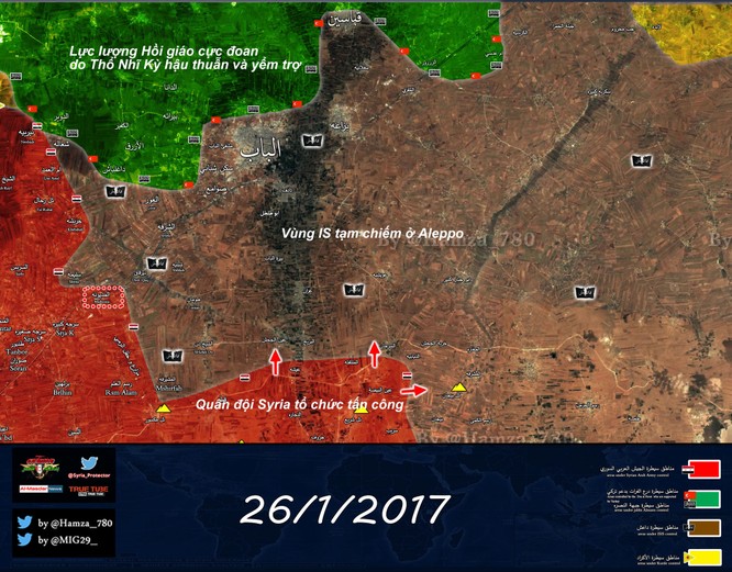 “Hổ” Syria dồn dập tiến công về thành phố Al-Bab, Aleppo ảnh 1