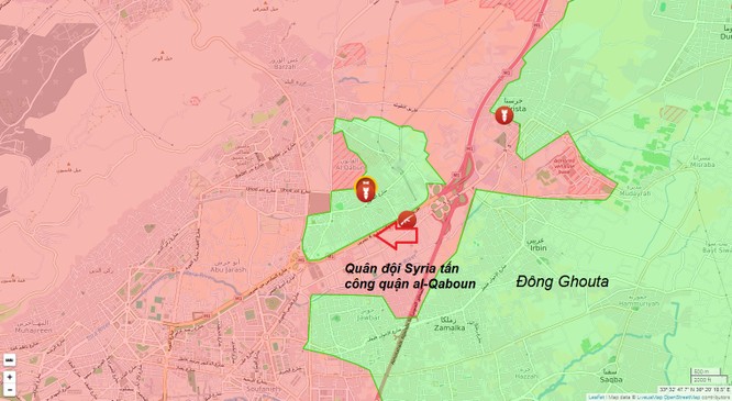 Quân đội Syria tiếp tục tấn công phiến quân ngoại vi Damascus ảnh 1