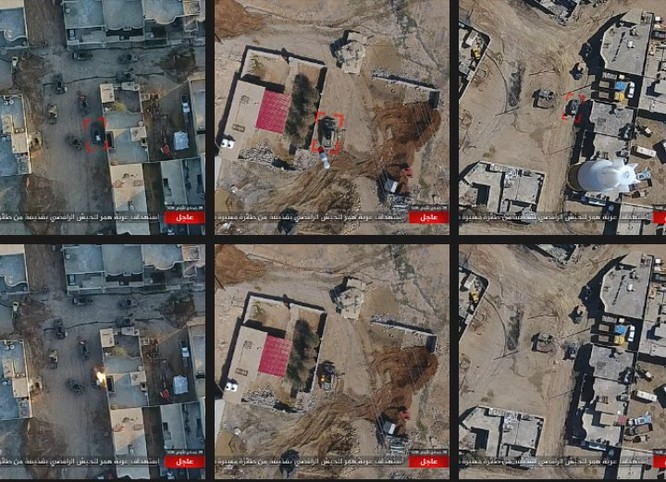 IS không kích bằng UAV, phá hủy xe thiết giáp Iraq ảnh 7