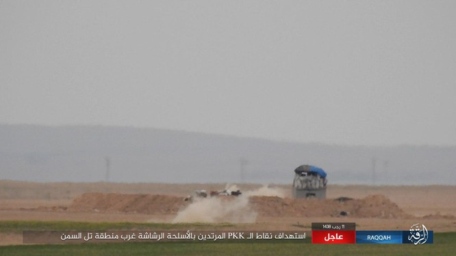 Mỹ hậu thuẫn người Kurd diệt hàng chục phiến quân IS ở Raqqa (video) ảnh 15