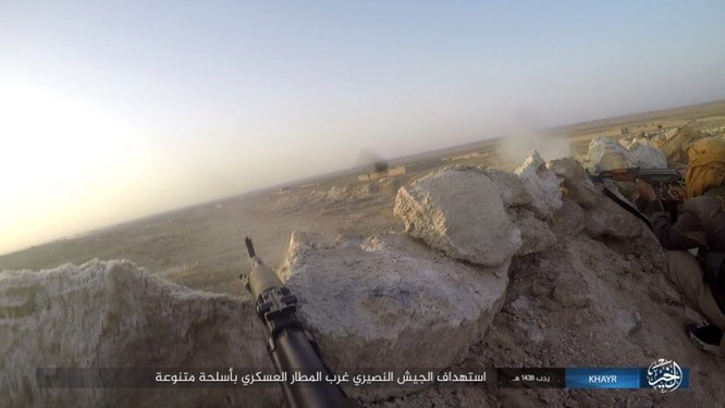 Chảo lửa Deir Ezzor: Quân đội Syria bày trận hỏa lực phá vây IS (video) ảnh 2