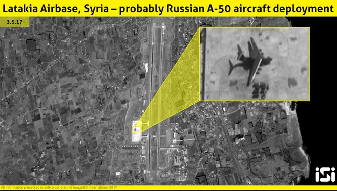 Vệ tinh phát hiện Nga điều “lính gác” A-50 trở lại Syria ảnh 1