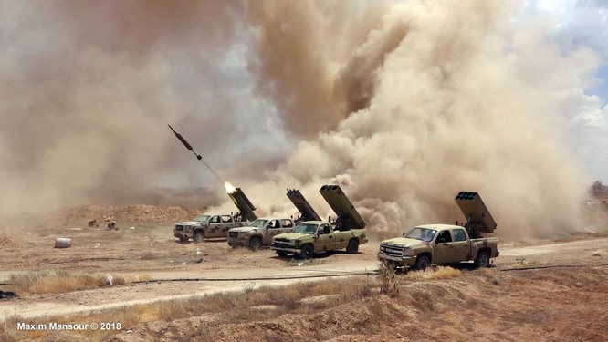 Nga yểm trợ, quân Assad đánh rát IS tại tử địa nam Damasscus ảnh 15