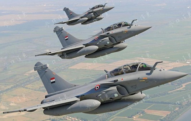 Máy bay chiến đấu Rafale của Không quân Ai Cập. Ảnh: Tin tức Tham khảo.