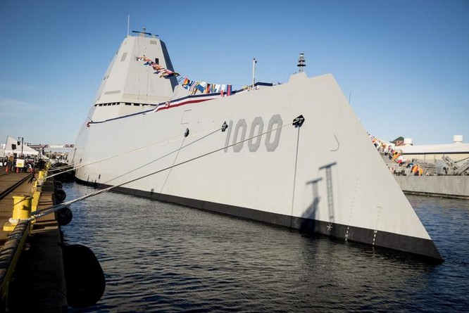 Tàu khu trục Zumwalt Hải quân Mỹ (ảnh tư liệu)
