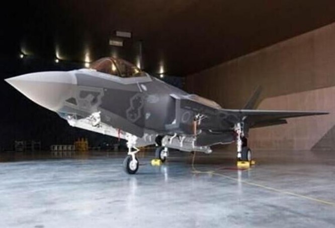 Hình ảnh máy bay chiến đấu tàng hình F-35 Nhật Bản đặt mua và đã chế tạo xong do Lực lượng Phòng vệ Trên không Nhật Bản công bố. Ảnh: Tin tức Tham khảo, Trung Quốc.