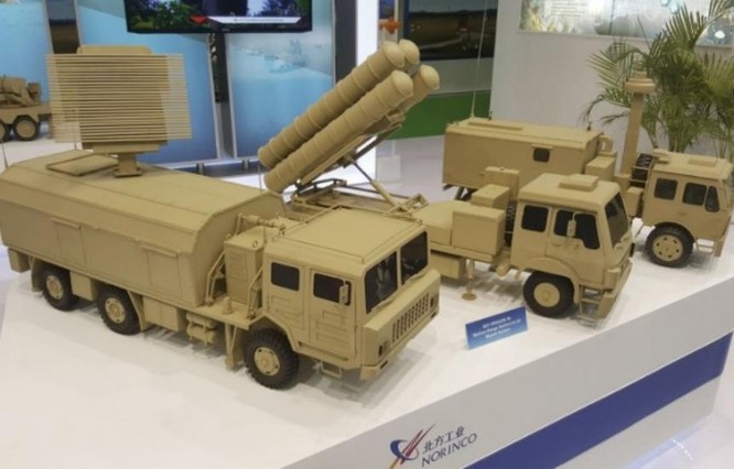 Hệ thống tên lửa đất đối không Sky Dragon Trung Quốc. Ảnh: Janes