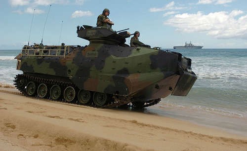 Xe chiến đấu đổ bộ AAV-7 của Thủy quân lục chiến Mỹ (ảnh tư liệu)