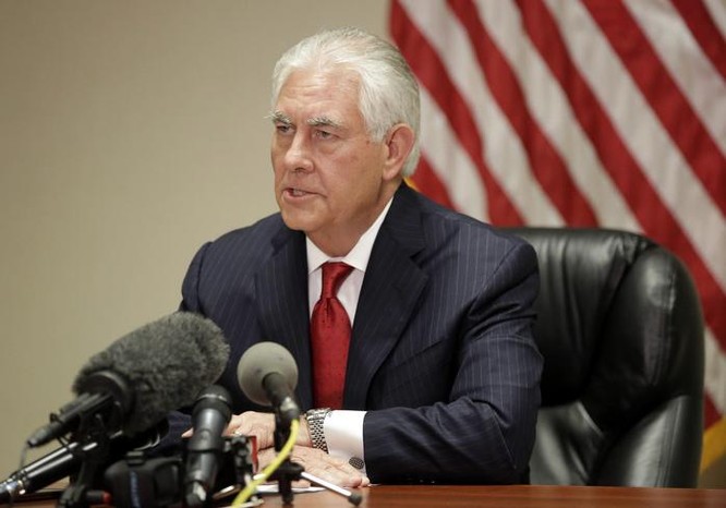 Ngoại trưởng Mỹ Rex Tillerson. Ảnh: Los Angeles Times