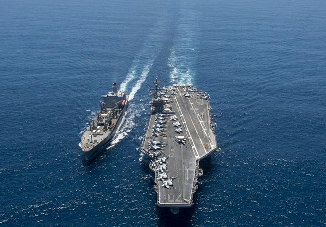 Trên tàu sân bay USS Carl Vinson, Hải quân Mỹ (ảnh tư liệu)